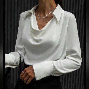Stylewe Urban Elegance Cowl Neck Blouse